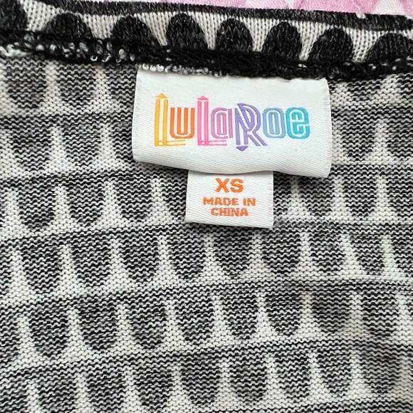 LuLaRoe Caroline Cardigan -XS - Grey and White - Picture 6 of 6